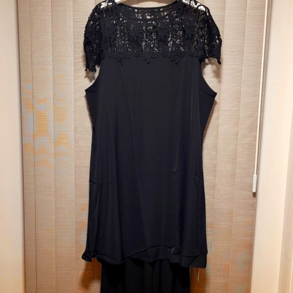 NWT/ MADE WITH LOVE LACE TRIM TUNIC/DRESS - Picture 5 of 6